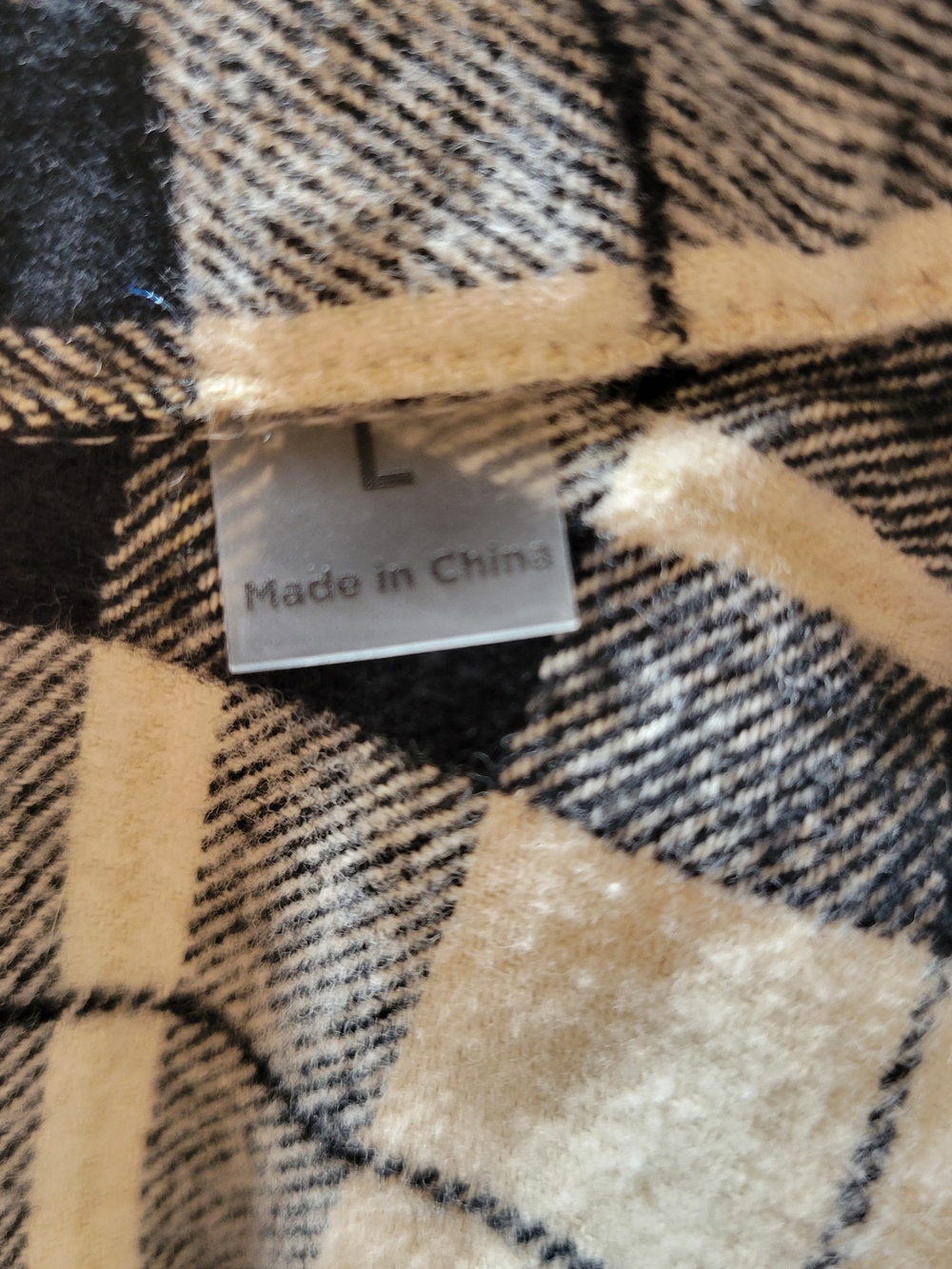 PacSun Black & White Plaid Shirt Jacket - Picture 6 of 7